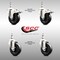 Service Caster 4 Inch 316SS Soft Rubber Swivel 3/8 Inch Threaded Stem Caster Lock Brake, 2PK SCC-SS316TSTTL20S414-SRS-381615-2-S2 - alternate 2